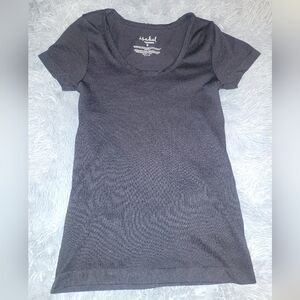 Isabel By Ingrid & Isabel Black Short Sleeve Maternity Top